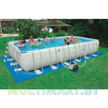 Каркасный бассейн Intex Rectangular Ultra Frame 732x366x132 (54984/28362) картинка 3